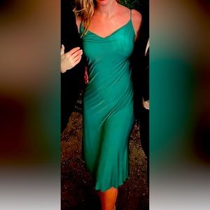 Gorgeous green slip dress